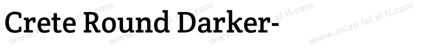 Crete Round Darker字体转换